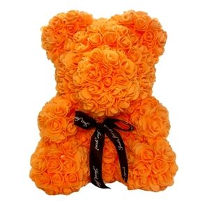 NEW in Box 10 Inch Orange Rose Teddy Bear